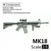 1:6 Scale MK18 Tactical Rifle Replica