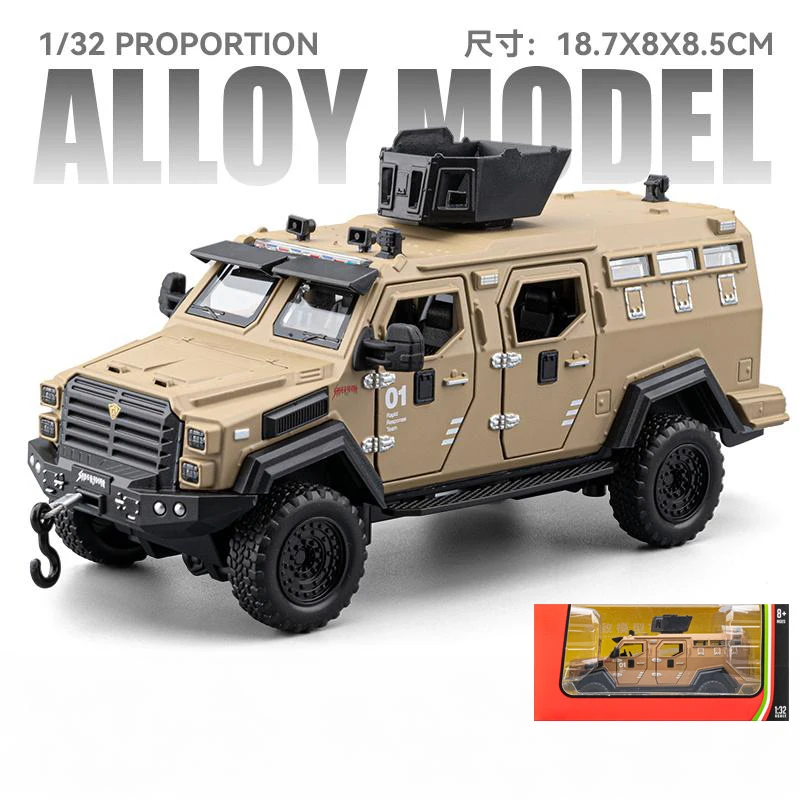1:32 Military-Style Ford F550 Diecast Model 7 1:32 Military-Style Ford F550 Diecast Model - Image 7