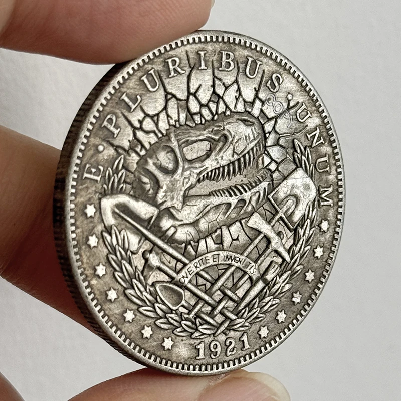 1921 Dinosaur Copper Medal Collectible 2 1921 Dinosaur Copper Medal Collectible - Image 2