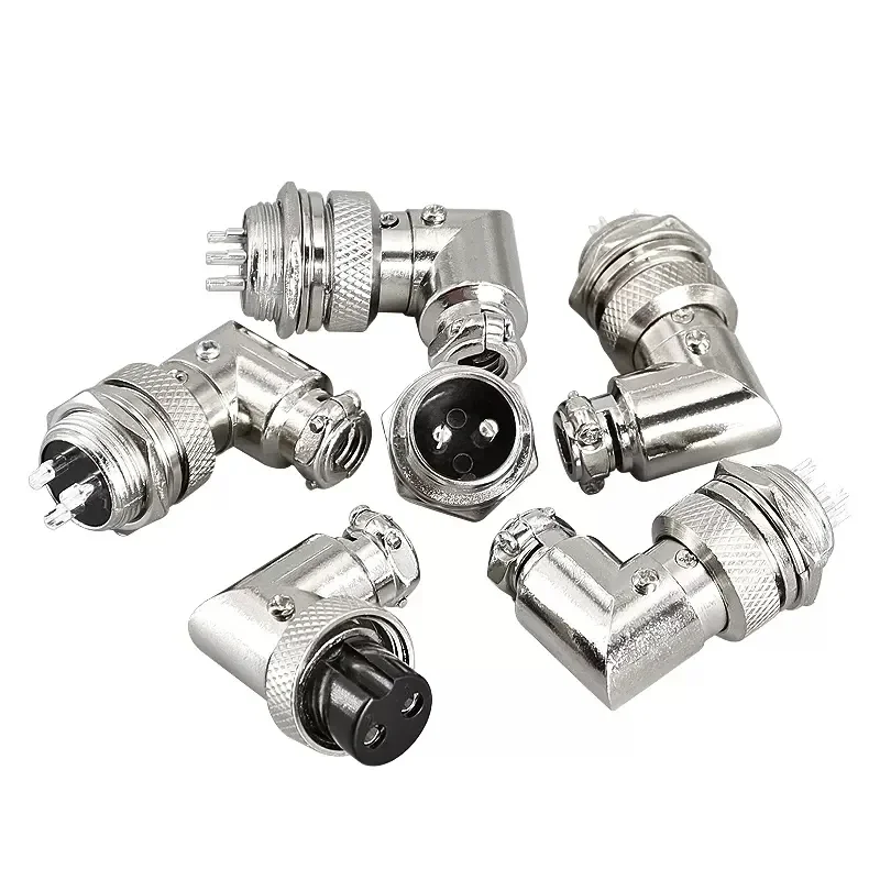GX16 Waterproof 2-9 Pin Elbow Connectors Set 2 GX16 Waterproof 2-9 Pin Elbow Connectors Set - Image 2