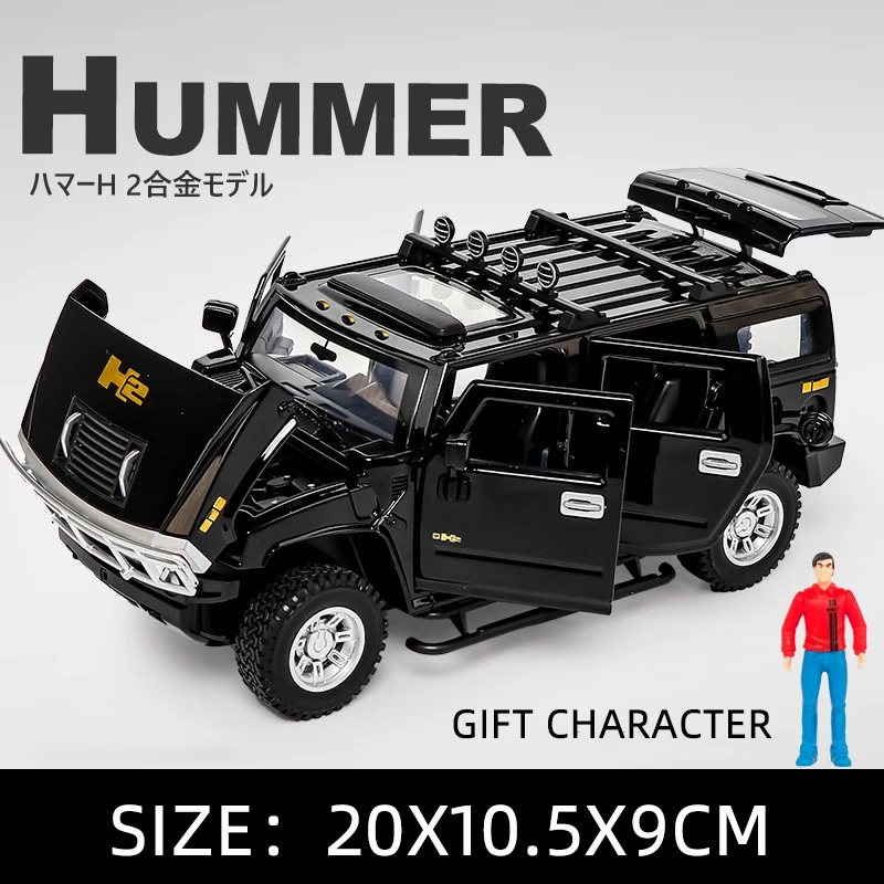 Vibrant Yellow 1/24 Scale Hummer H2 Diecast Model 8 Vibrant Yellow 1/24 Scale Hummer H2 Diecast Model - Image 8