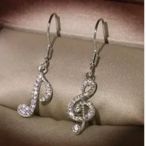 Musical Note Earrings Sterling Silver Cubic Zirconia 9 See25e59694fe4126ada04e0acfb5646b2