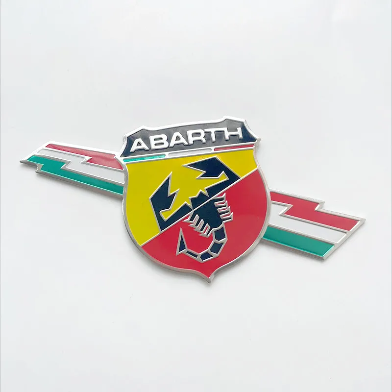 Abarth Aluminum Vehicle Emblem Sticker 4 Abarth Aluminum Vehicle Emblem Sticker - Image 4