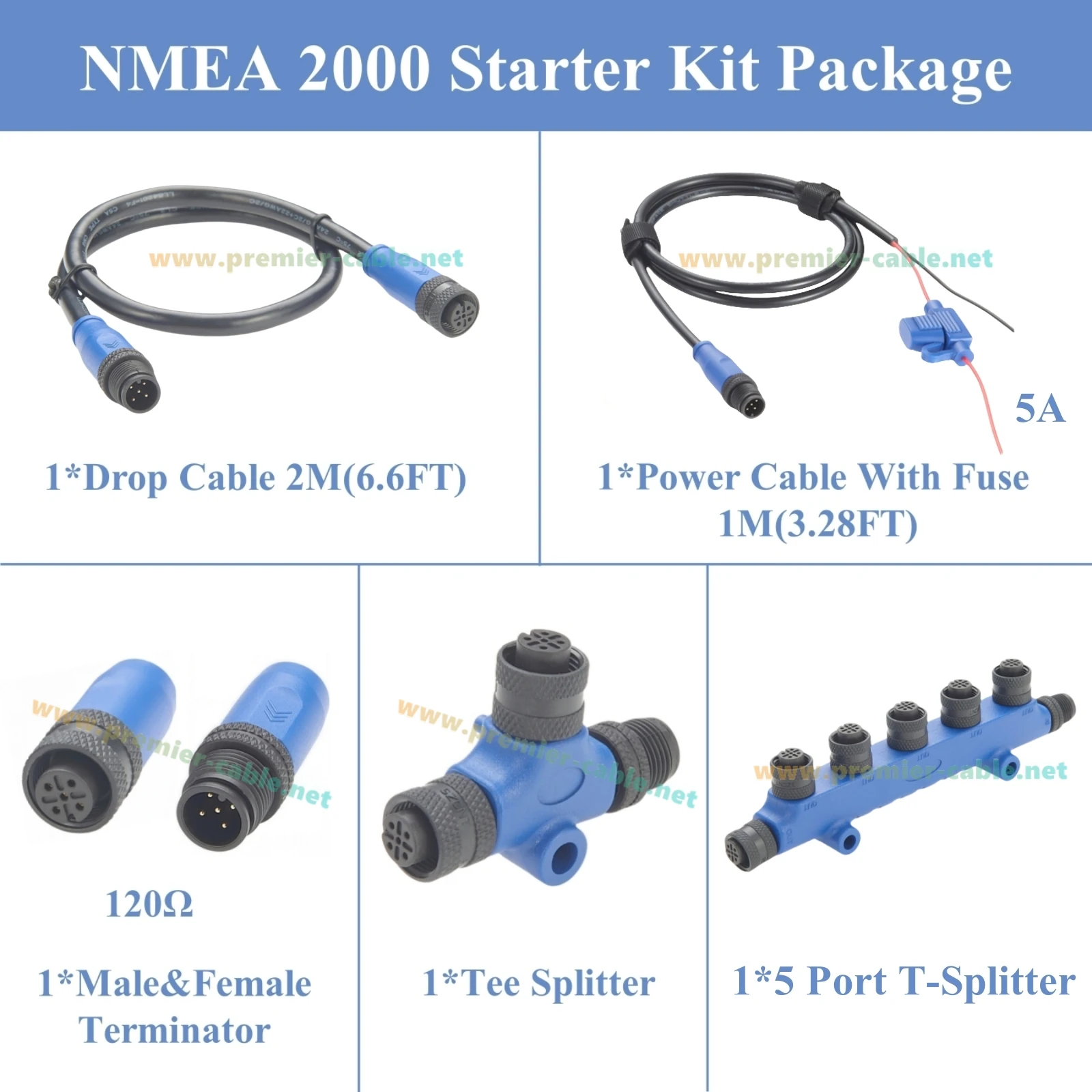 Marine NMEA 2000 Starter Kit with Waterproof Connectors 2 Marine NMEA 2000 Starter Kit with Waterproof Connectors - Image 2