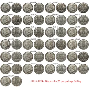 Louis XVIII Silver Replica Coins Set 8 See5ca214dc5b43f592cc10919fc17bf81