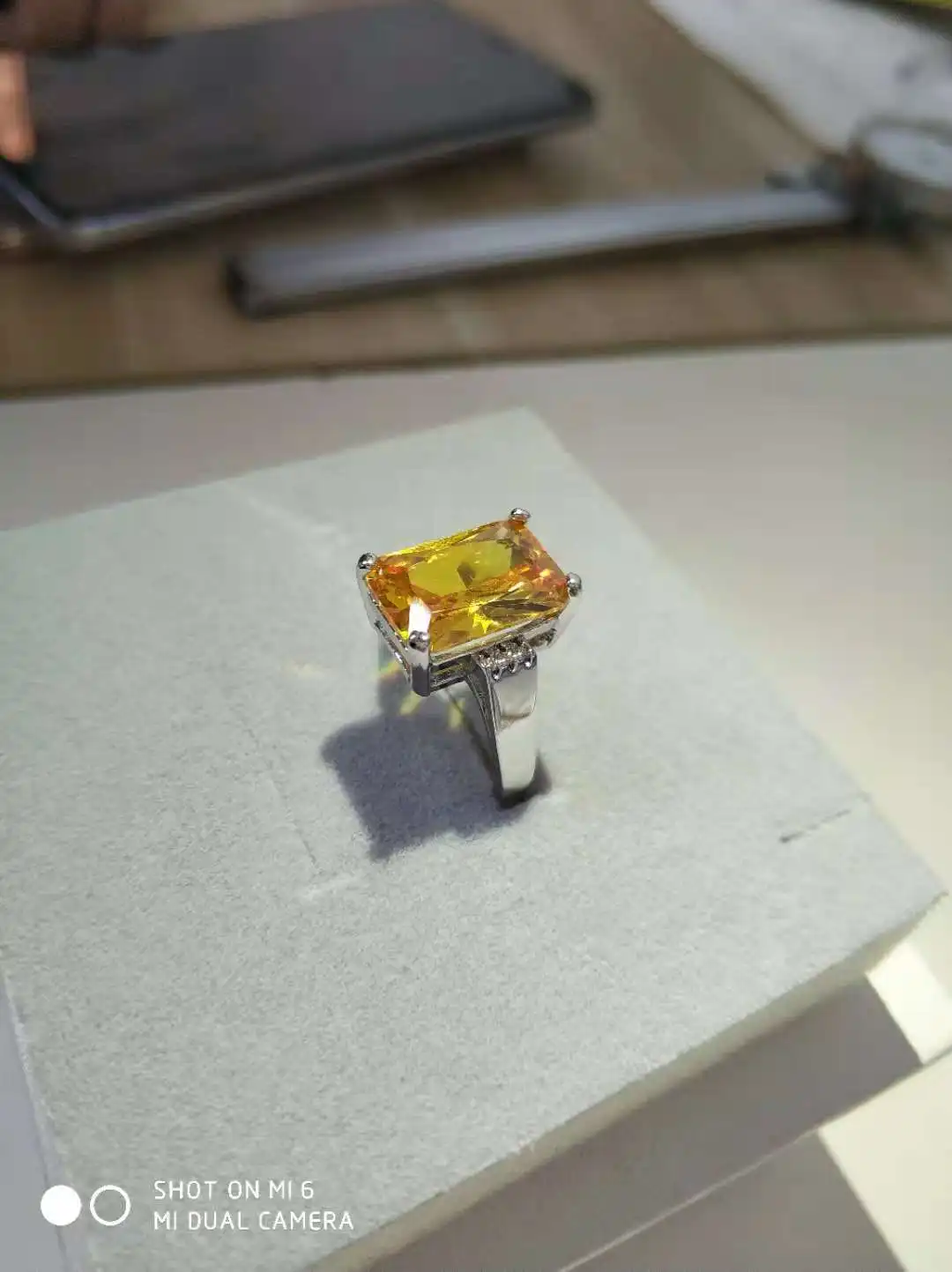 Multicolor Zircon Women's Silver Ring 10 Multicolor Zircon Women's Silver Ring - Image 10