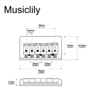 Chrome Electric Guitar Bridge for Strat & Tele 8 See7aa145f89442d78c18aa88475978dd5