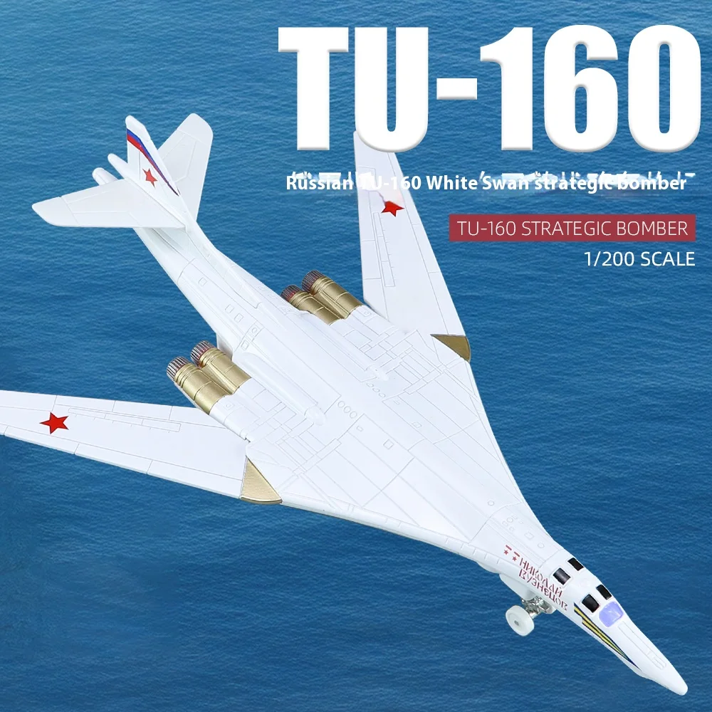 1/200 Scale TU-160 Bomber Diecast Model 1 1/200 Scale TU-160 Bomber Diecast Model