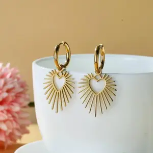 Elegant Stainless Steel Heart Sun Drop Earrings 8 Seea58b287433480eb72bee8c83bbc7acK