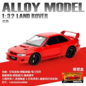 Vibrant Blue Subaru Impreza 1:32 Scale Diecast Model 14 Seeb98a6cf947453aafe448885efff438y