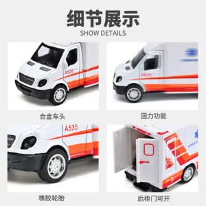 Realistic Mini Alloy Ambulance Model for Collectors 7 Seee0c72501244538aac8fbd5c871644bI