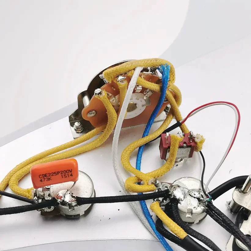 Pearl White Stratocaster Pickguard with Wilkinson Pickups 6 Pearl White Stratocaster Pickguard with Wilkinson Pickups - Image 6