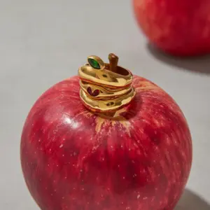 Women's Stainless Steel Gold Stackable Ring 14 Seeff7800244245a98046cf0b45d76cebu