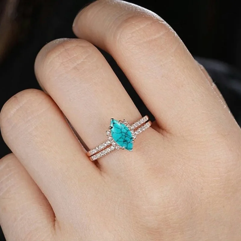 Fashion Geometric Rings Set for Women 3 Fashion Geometric Rings Set for Women - Image 3