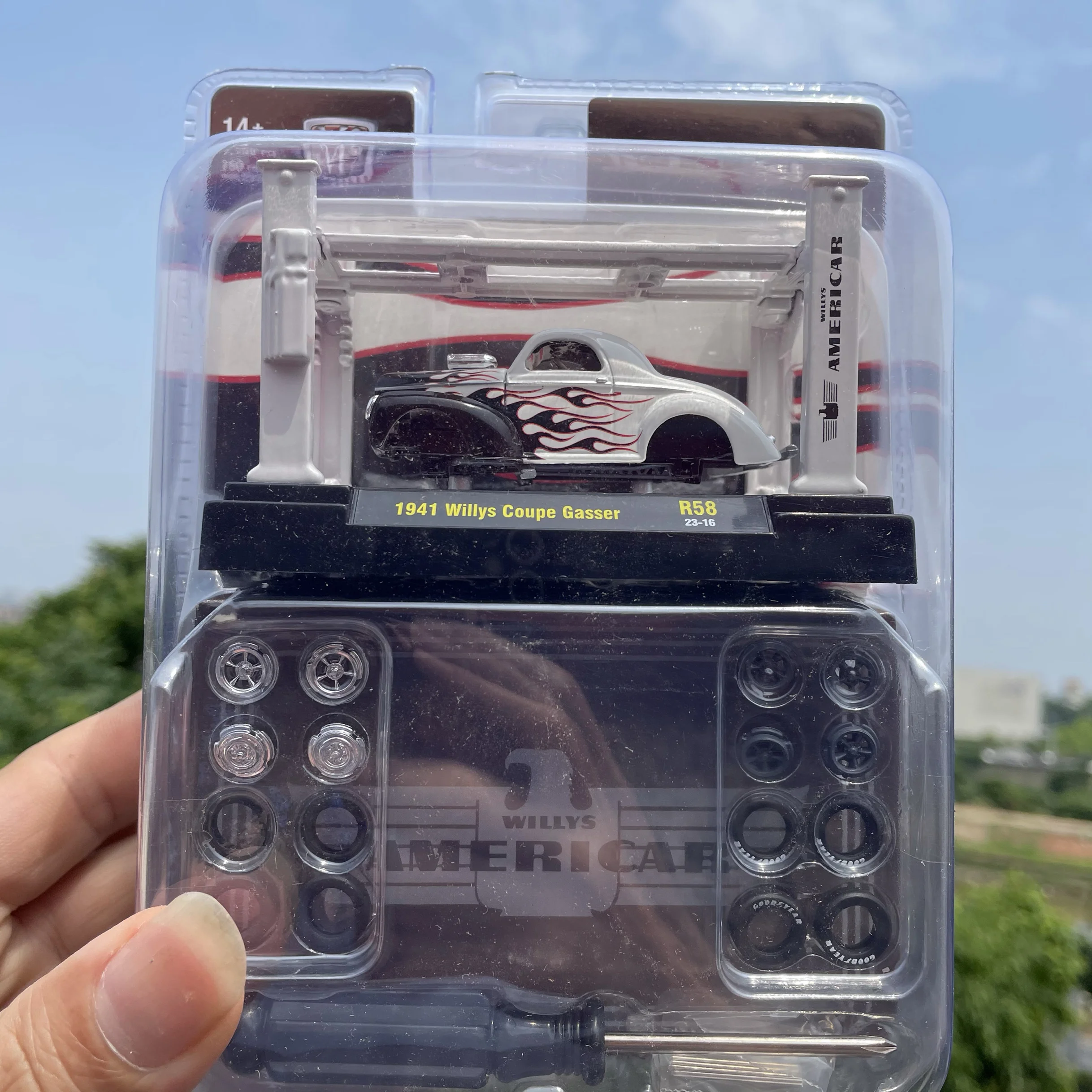 1941 Willys Coupe Gasser Diecast Model in Gold Accents 3 1941 Willys Coupe Gasser Diecast Model in Gold Accents - Image 3