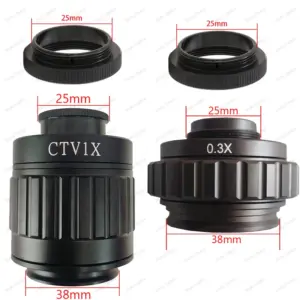 C-mount Adapter Lens Set for Microscopes 19 Sef34c9866fc84902b1a194e4c3267130F