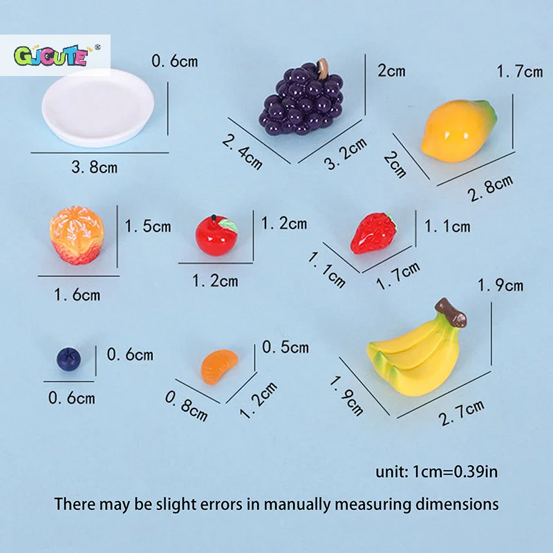 Miniature Resin Fruit Set for Dollhouses 6 Miniature Resin Fruit Set for Dollhouses - Image 6