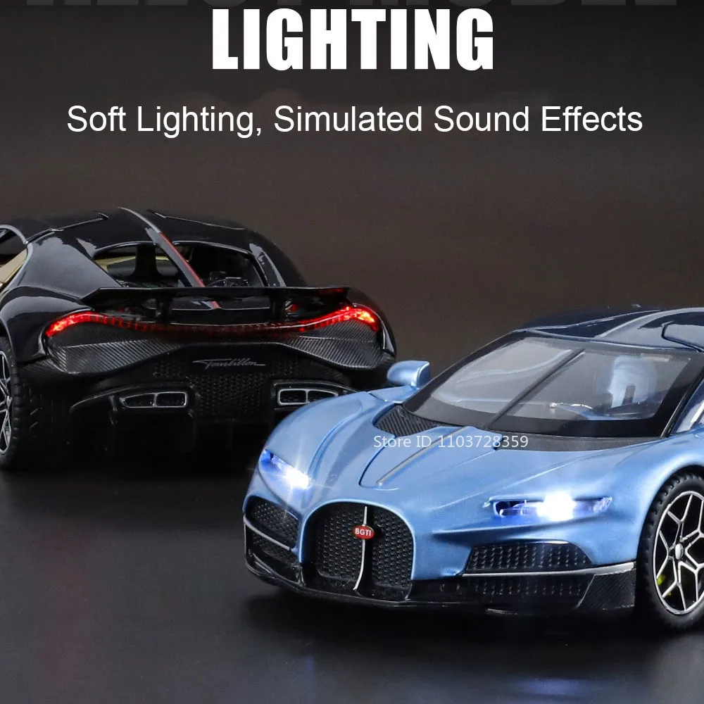 1:32 Diecast Bolide Model Car in Blue 3 1:32 Diecast Bolide Model Car in Blue - Image 3