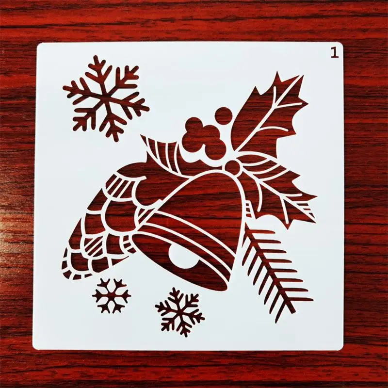 Christmas Holiday Scene Stencil Set 12 pcs 4 Christmas Holiday Scene Stencil Set 12 pcs - Image 4