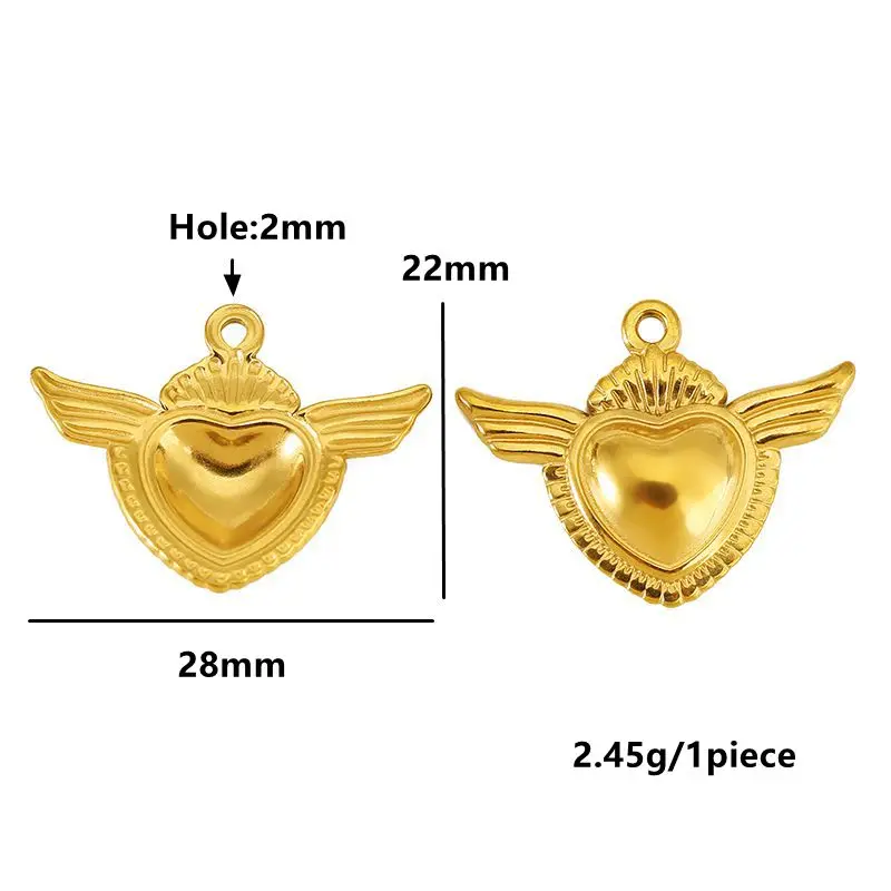 Stainless Steel Jewelry Charms Set for DIY Creations 9 Stainless Steel Jewelry Charms Set for DIY Creations - Image 9