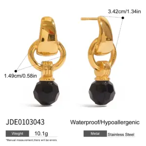 Gold-Tone Stainless Steel Geometric Earrings 13 Sefb2c90b22764023834511049816a80bI