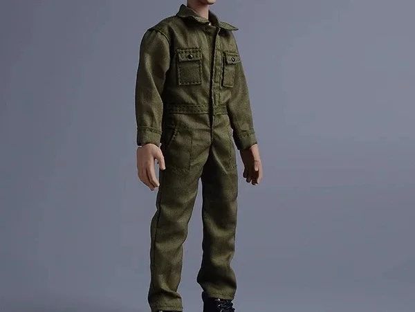 1/12 Scale Casual Workwear Jumpsuit for Figures 9 1/12 Scale Casual Workwear Jumpsuit for Figures - Image 9