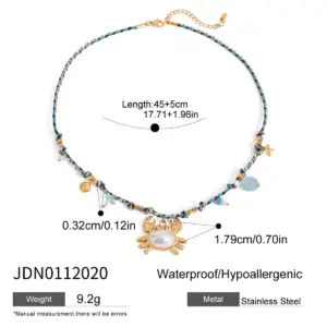 Beach-Inspired Stainless Steel Crab Jewelry Set 15 Sefb6e3ba2679458b9030a1b696bdff0dQ