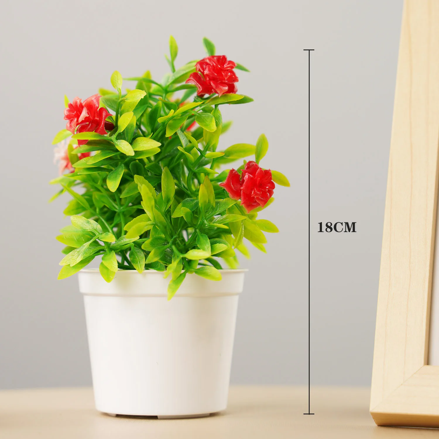 Artificial Bonsai Tree with Vibrant Flowers 2 Artificial Bonsai Tree with Vibrant Flowers - Image 2