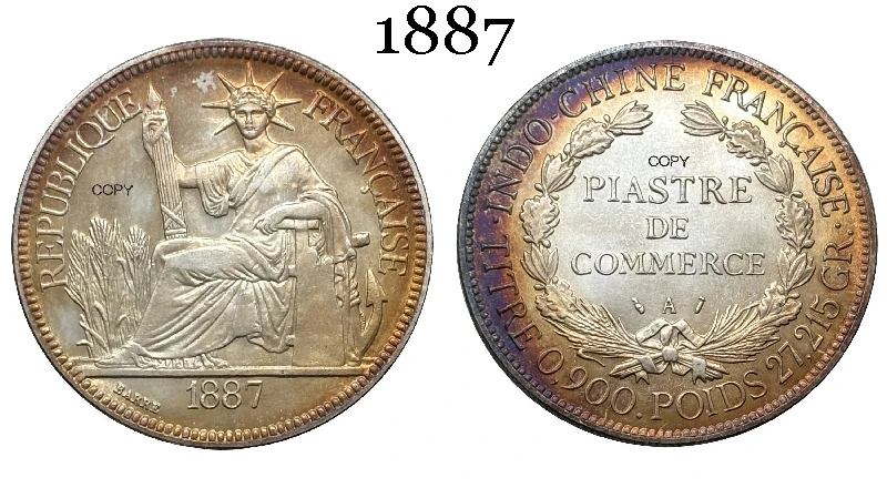 Vintage French Liberty Replica Coin 1886-1909 9 Vintage French Liberty Replica Coin 1886-1909 - Image 9