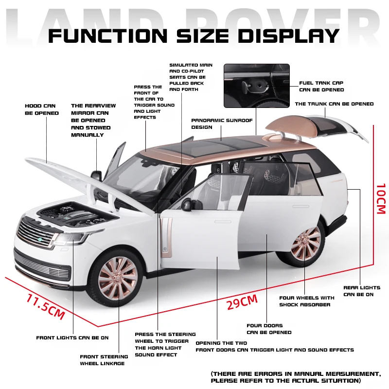 Land Rover Range Rover SV2022 1:18 Diecast Model 6 Land Rover Range Rover SV2022 1:18 Diecast Model - Image 6