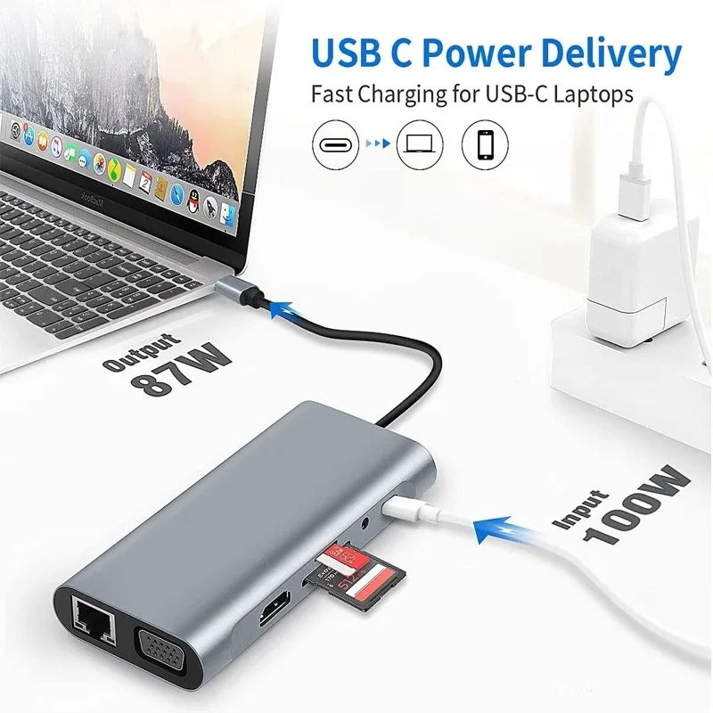 11-in-1 USB-C Hub with 4K HDMI and Power Delivery 2 11-in-1 USB-C Hub with 4K HDMI and Power Delivery - Image 2