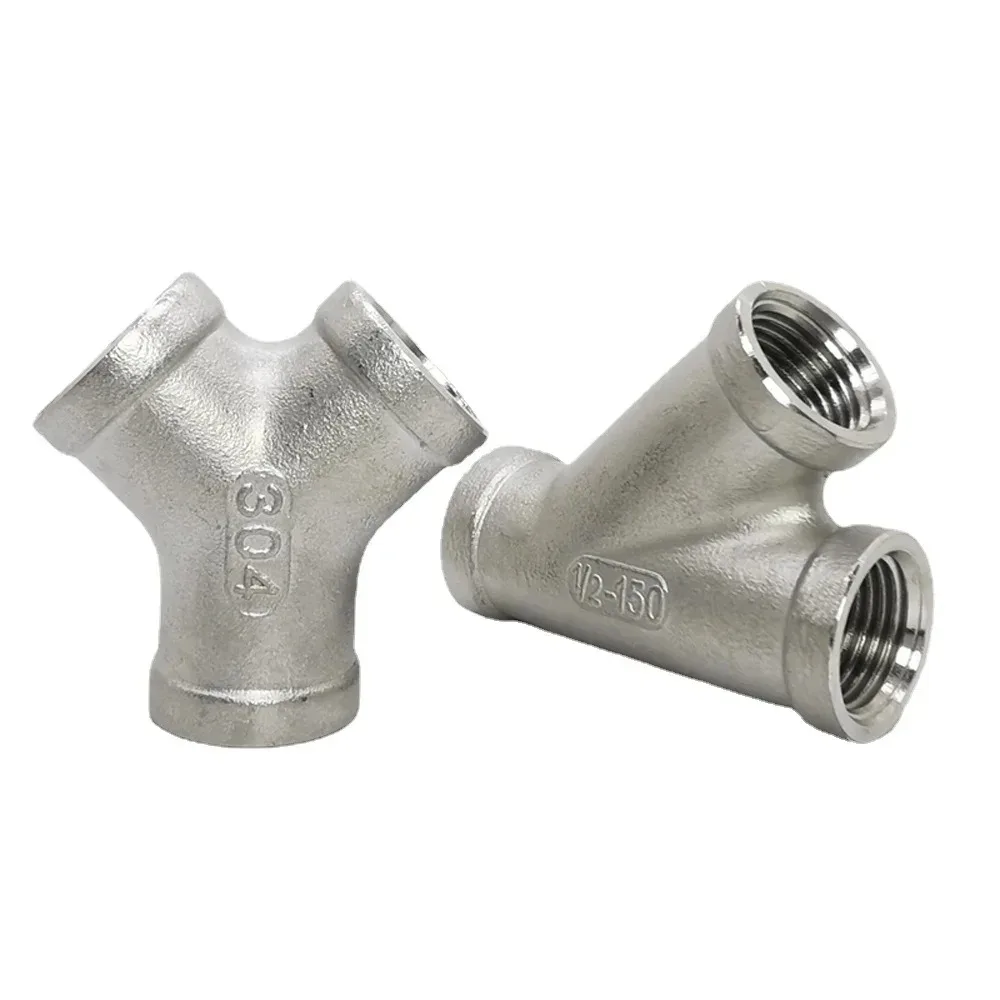 304 Stainless Steel Y-Shaped Plumbing Fitting 3 304 Stainless Steel Y-Shaped Plumbing Fitting - Image 3