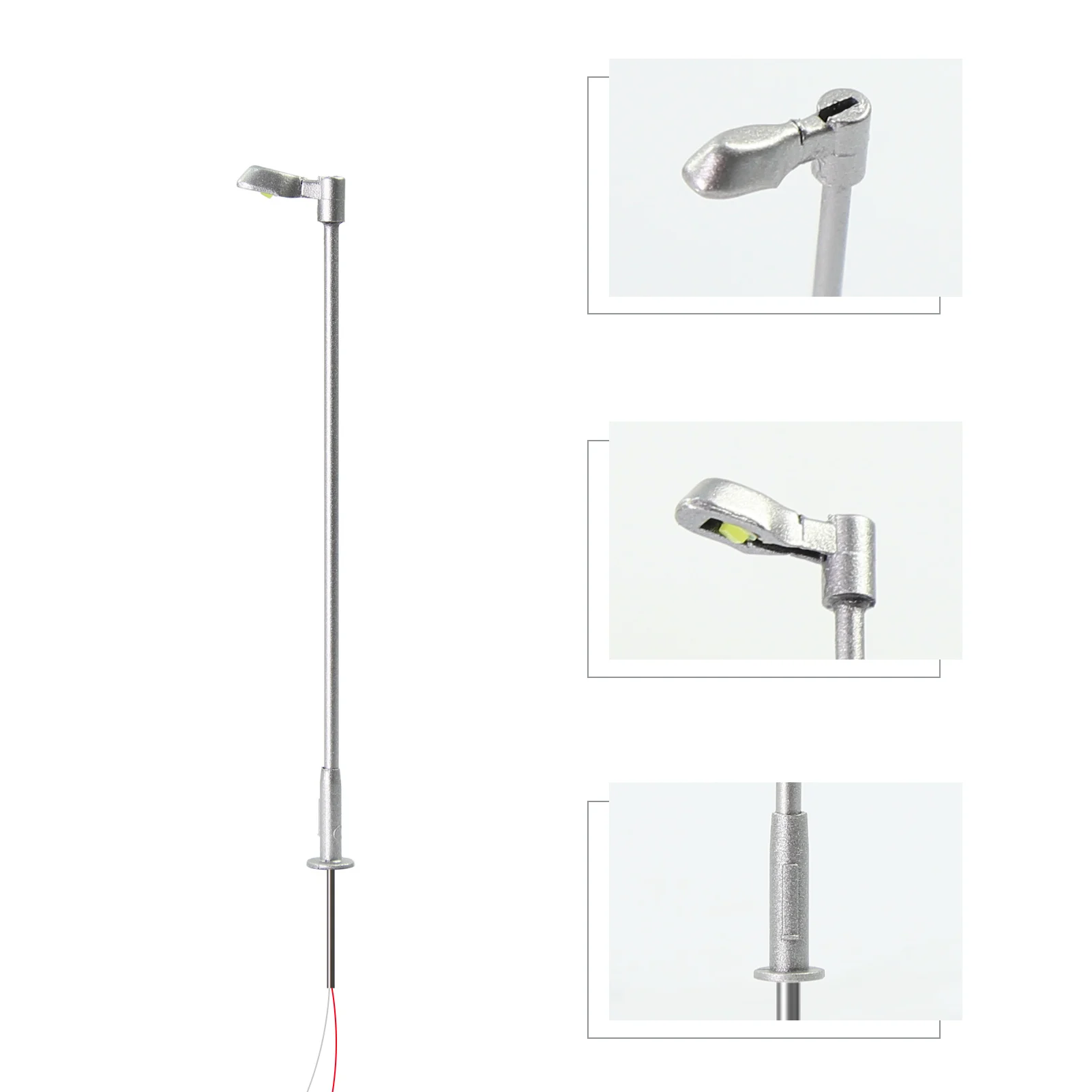 Modern N Scale Urban Street Lights Set of 10 2 Modern N Scale Urban Street Lights Set of 10 - Image 2