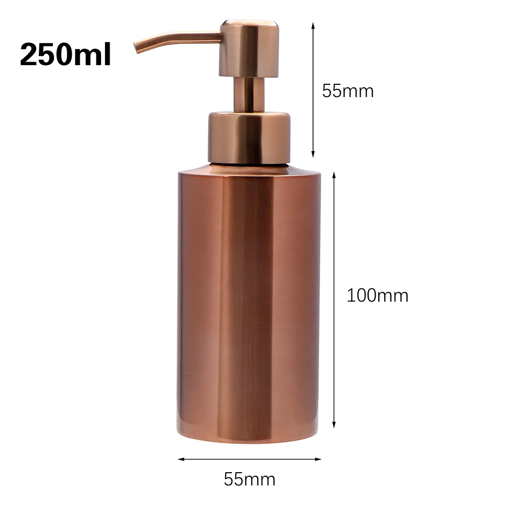 Rose Gold Stainless Steel Pump Dispenser Set 8 Rose Gold Stainless Steel Pump Dispenser Set - Image 8