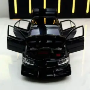 Black Mitsubishi Lancer Evolution Diecast Model | 1:32 Scale 14 Sf04f7463b27149b39fa21808bc9d41a57