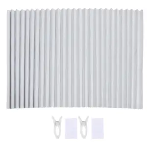 RV Pleated Window Shade Set 90x180cm Black & White 14 Sf064497606644a0582151c8a1fda58c0h
