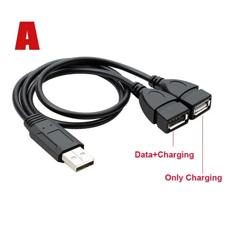 Dual USB 2.0 Splitter Cable with Charging 8 Dual USB 2.0 Splitter Cable with Charging - Image 8
