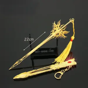 Gold Angel Sword Keychain 22cm/30cm Zinc Alloy 12 Sf09bfa9ff8394e5086f9e0beb38cdf36E