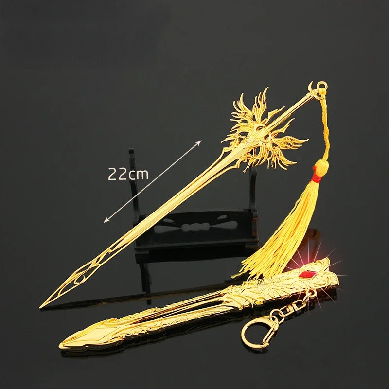 Gold Angel Sword Keychain 22cm/30cm Zinc Alloy 4 Gold Angel Sword Keychain 22cm/30cm Zinc Alloy - Image 4