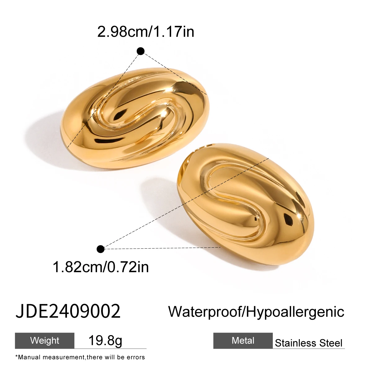 Stainless Steel Vortex Earrings for Women 5 Stainless Steel Vortex Earrings for Women - Image 5