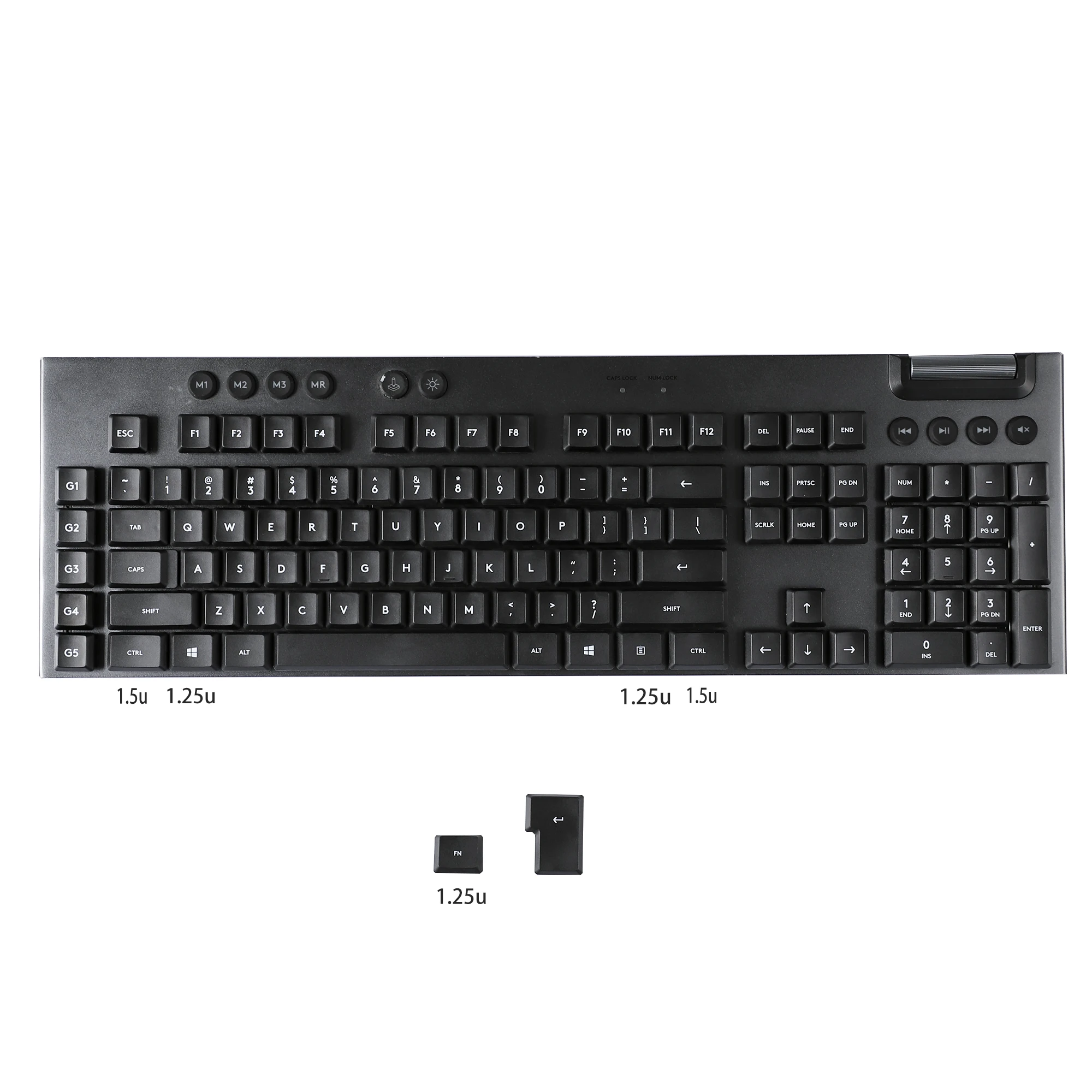 Vibrant Cyan PBT Keycaps Set for Logitech G-Series 7 Vibrant Cyan PBT Keycaps Set for Logitech G-Series - Image 7