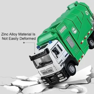 1:50 Scale Alloy Sanitation Garbage Truck Model 12 Sf0a13cdd78914218880771edd3439c305