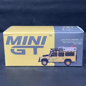1:64 Scale Land Rover Defender Camel Cup 1989 Model 9 Sf0ae5acb49204075aa74b8d63269b188X