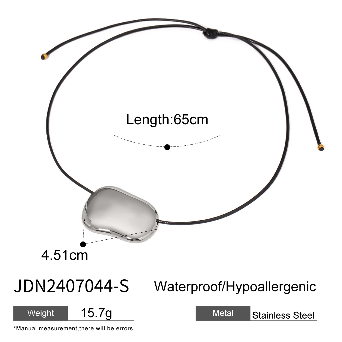 Minimalist Irregular Stainless Steel Pendant Necklace 7 Minimalist Irregular Stainless Steel Pendant Necklace - Image 7