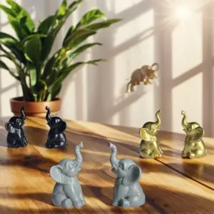 Colorful Elephant Ornament Set 12 Sf0e799e8816c478ca4c064cacf086c55s