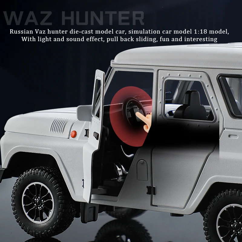 1:18 UAZ Hunter Diecast Model for Collectors 3 1:18 UAZ Hunter Diecast Model for Collectors - Image 3