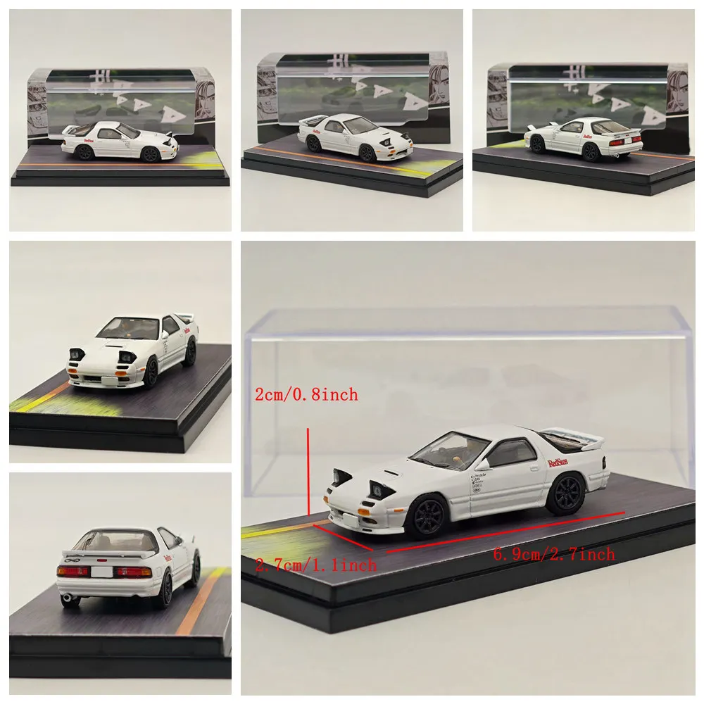 Diecast RX-7 Model 1:64 Scale White & Yellow 9 Diecast RX-7 Model 1:64 Scale White & Yellow - Image 9