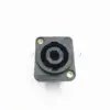 Black NL4MP Four-Core Audio Socket Base