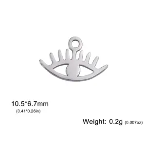 Set of 5 Stainless Steel Jewelry Charms 17 Sf111d7bb52c0455dbae3bc81e26b3326L