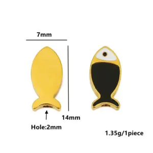 Vibrant Stainless Steel Fish Charm Set 12 Sf14adcf78cae40c19ef254357f1ac587S